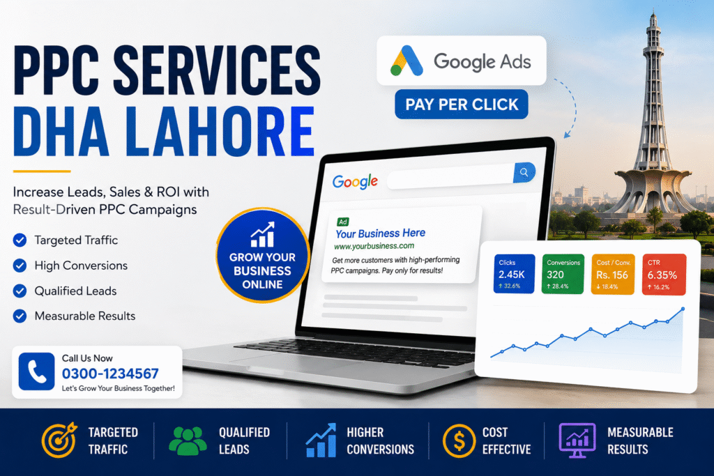 PPC Services DHA Lahore – Grow Your Business with High-Converting Google Ads Campaigns