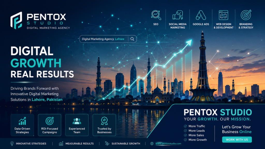 Top Digital Marketing Agency in Pakistan | Pentox Studio