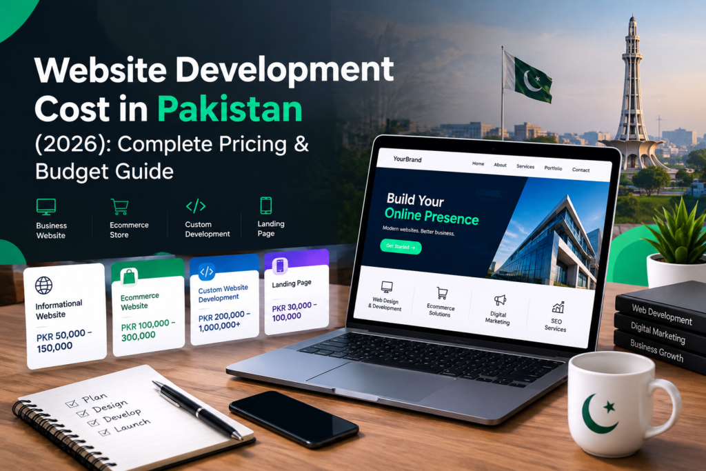 Website development cost in Pakistan 2026 pricing and budget guide